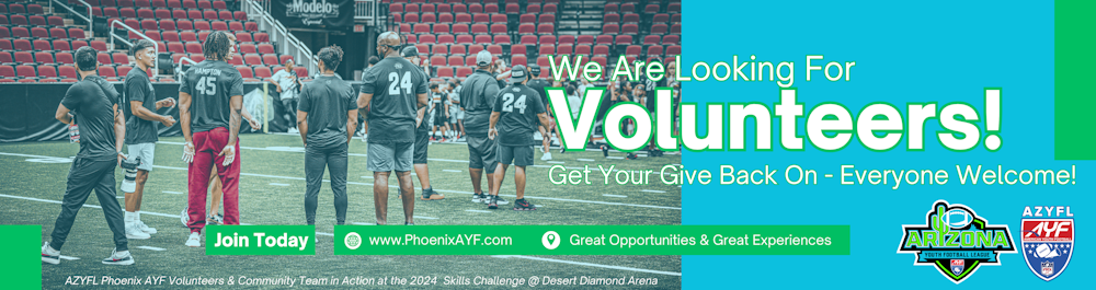 AZYFL Volunteer Flyer